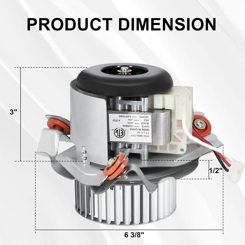 Criditpid HC21ZE126A J238-112-11203 Furnace Draft Inducer Motor Kit for Carrier Bryant Payne Furnace. - Image 3